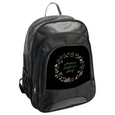 Arabic Mother's Day Floral Wreath Design Backpack, Unique Mom Gift, Stylish Back Pack, Everyday Bag, Islamic Art Backpack for Her - Tawshia